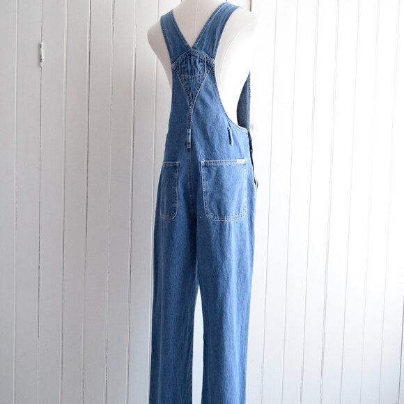 y2k embroidered denim overalls | s/m - Picture 5 of 7
